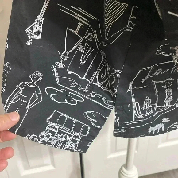 Fenini black & white & red cotton jacket top shirt - Picture 10 of 13